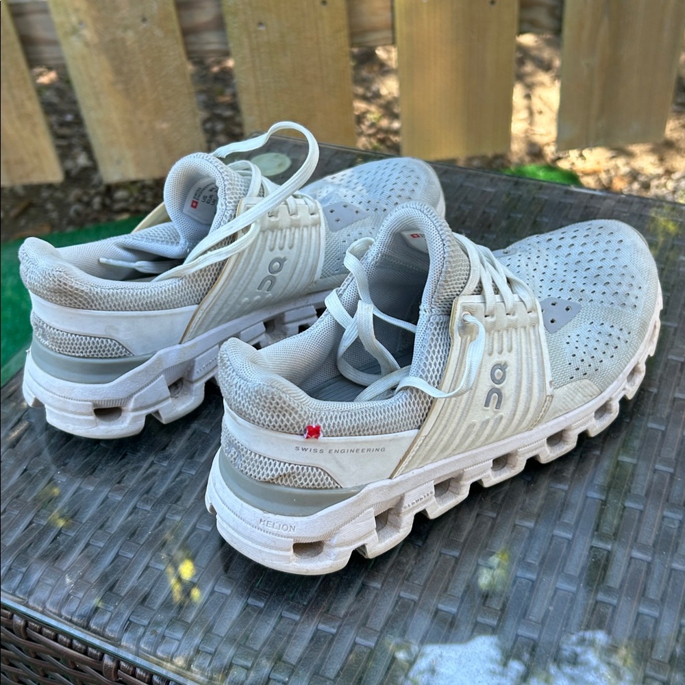 READ MY LOVE NOTES. On Running Gray Sneakers